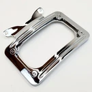 Curved License Plate Frame Mount, Chrome For 2010-2025 Harley Touring Flh Flt. Fixed Price $99.99.