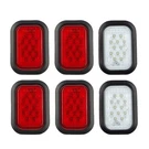 6PCS 5"X3" Rectangle Led Stop/turn/tail/brake & Backup Reverse Truck Trailer .... Fixed Price $69.85.