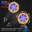 Acrylic & Abs Black Turn Signal Lights For Yamaha Dirt Bike, Amber/blue Led. Fixed Price $13.20.