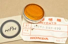 Nos Honda CL175 K3 Front Reflex Reflector 33741-307-670. Fixed Price $42.44.