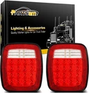 Partsam Pair 38 Led Universal Tail Brake Turn Stop License Back Up Red Lens. Fixed Price $87.63.