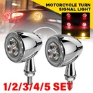 Motorcycle Bullet Led Turn Signal Indicator Blinker Amber Red Lamp Chrome 1-5SET. Fixed Price $115.99.