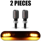 Universal 2X Mini Led Motorcycle Turn Signals Indicator Amber Blinker Light Lamp. Fixed Price $12.95.