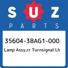 35604-38AG1-000 Suzuki Lamp Assy,rr Turnsignal Lh 3560438AG1000, New Genuine Oem. Fixed Price $103.74.