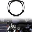 Veisutor Headlights Bezel W/led Drl For Harley Touring, Black .... Fixed Price $74.85.