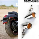 Chrome Amber 20 Led Bullet Turn Signal Light For Harley Chopper Bobber Custom. Fixed Price $20.95.