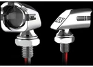Glow XK034022-AC Motorcycle Mini Turnz Front Amber Led Signal Set Chrome. Fixed Price $71.99.