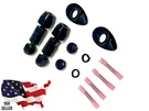 Black Harley Softail Backrest Sissy Bar 54268-10 Turn Signal Relocation Kit. Fixed Price $39.99.