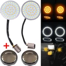 Bullet Led Turn Signal Lights 1157 Amber & White Insert Bulb For Harley. Fixed Price $13.95.