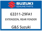 Suzuki Oem Part 63311-29FA1 Extension Rear Fender. Fixed Price $88.11.