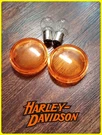 Harley Sportster Softail Oem Amber Bullet Turn Signal Light Lens Cover 96-21. Fixed Price $18.95.