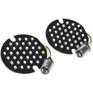 Letric Lighting Co. Flat Style Turn Signal Inserts Amber, 1157, Front LLC-FL7A. Fixed Price $64.99.