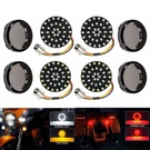 2" Led 1157 Front And Rear Turn Signal Lights Inserts +smoke Lens Fit For Harley. Fixed Price $27.12.