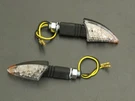 Highway Hawk Led Shark Turn Signal Sets Long Stem Chrome HH-68-9293. Fixed Price $28.57.
