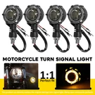 Smoke Amber White Lamp Motorcycle Led Drl Turn Signal Blinker 4PCS Universal 12V. Fixed Price $25.64.