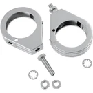 Drag Specialties Chrome Pair Front 49MM Turn Signal Fork Clamps Harley Davidson. Fixed Price $66.73.