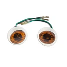 Mini Cateye Turn Signal Amber Smoke Universal Motorcycle Flush Mount Marker. Fixed Price $17.74.
