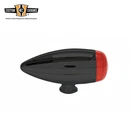 Turn Signal Led Mini Grooved Bullet Marker Light Red Lens Fits For Harley Black. Fixed Price $16.99.