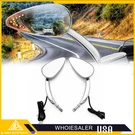 Pair 8/10MM Rear View Mirrors Led Turn Signal For Harley Sportster Dyna Softail. Fixed Price $49.99.