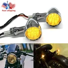 2PCS Motorcycle Chrome 20 Leds Bullet Amber Turn Signal Light For Harley Softail. Fixed Price $19.45.