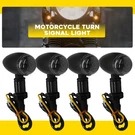 Black Motorcycle Turn Signal Lights Mini Bullet Blinker Amber Indicator. Fixed Price $25.99.