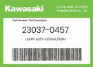 Kawasaki Genuine Lamp-assy-signal,fr,rh 23037-0457. Fixed Price $67.88.