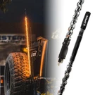 Xprite 4FT Cb Radio Antenna With Spiral Amber Led Whip Light, Safety Flexible.... Fixed Price $147.45.
