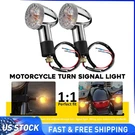 2X Chrome 12V Motorcycle Turn Signals Bullet Blinker Indicator Light Amber Lamp. Fixed Price $15.19.