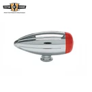 Chrome Turn Signals Led Mini Smooth Bullet Marker Light Red Lens Fit For Harley. Fixed Price $18.99.