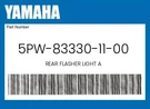 Yamaha Genuine Rear Flasher Light 5PW-83330-11-00. Fixed Price $47.54.