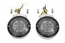 Chrome Led Turn Signal Set Front For Harley Davidson By V-twin. Fixed Price $163.40.