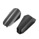 8.3 X 5 Black Steel Carbon Fiber Pattern Cut Hand Guards For Harley Dyna. Fixed Price $31.99.