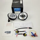 Xk Glow Led Chrome Halo 4.5" Driving Fog Lights - Fits Harley Front Passing Bar. Fixed Price $94.95.
