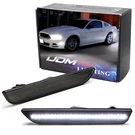 Smoked Lens White Full Strip Led Rear Side Marker Lamps 2010-14 Ford Mustang. Fixed Price $27.09.
