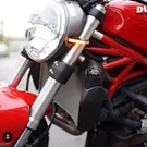 New Rage Cycles Compatible With Ducati Monster 696 Front Turn Signals. Fixed Price $144.95.