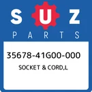 35678-41G00-000 Suzuki Socket & Cord,l 3567841G00000, New Genuine Oem Part. Fixed Price $24.07.