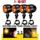 Universal Motorcycle Amber Lamp Led Turn Signal Light Blinker Black Housing 4-40. Fixed Price $72.63.