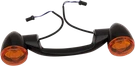 Drag Specialties Black Rear Turn Signal Kit For 99-19 Harley Touring Softail Cvo. Fixed Price $265.15.