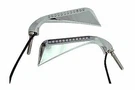 Chrome Evil Eye Led Mirror Set For Harley Davidson By V-twin. Fixed Price $119.90.