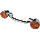 Bikers Choice Chrome Rear Turn Signal Lights And Bar W/amber Lens - 161800. Fixed Price $186.09.