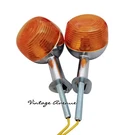 Yamaha Chrome Metal Turn Signal Indicator Lamp Light Blinker Pair 6V/12V *TW38-1. Fixed Price $529.90.