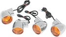 Drag Specialties 2020-0391 Harley Turn Signal Bullet Style Lights Flat Dmnd Mnt. Fixed Price $199.95.