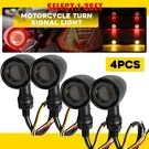 Fit Harley Sportster Dyna Softail Motorcycle Led Turn Signal Amber Red 4-12X. Fixed Price $118.74.