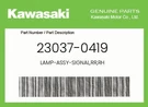 Kawasaki Genuine Lamp-assy-signal,rr,rh 23037-0419. Fixed Price $46.90.