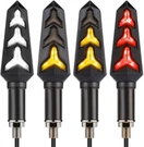 Kicry 4PCS Led Motorcycle Turn Signal Blinkers Sequential Amber, Waterproof. Fixed Price $14.87.