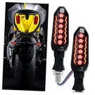 Carleef 2PCS Motorcycle Turn Signals Led,cool Flowing Red-amber. Fixed Price $13.99.