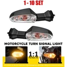 2-20PCS Clear Turn Signal Tail Blinker Amber Light For Kawasaki ER-6F 2012-2017. Fixed Price $52.41.