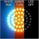 Letric Lighting 1157 Dual White Amber Led Turn Signal 2" Harley Bullet LLC-D7SWA. Fixed Price $30.00.