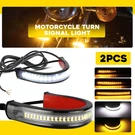 Amber White Led Fork Turn Signal Indicators Blinkers Light Strips Motorcycle. Fixed Price $11.39.
