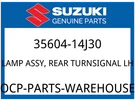 Suzuki Oem Part 35604-14J30 Lamp Assy,rear Turnsignal, Lh. Fixed Price $101.00.